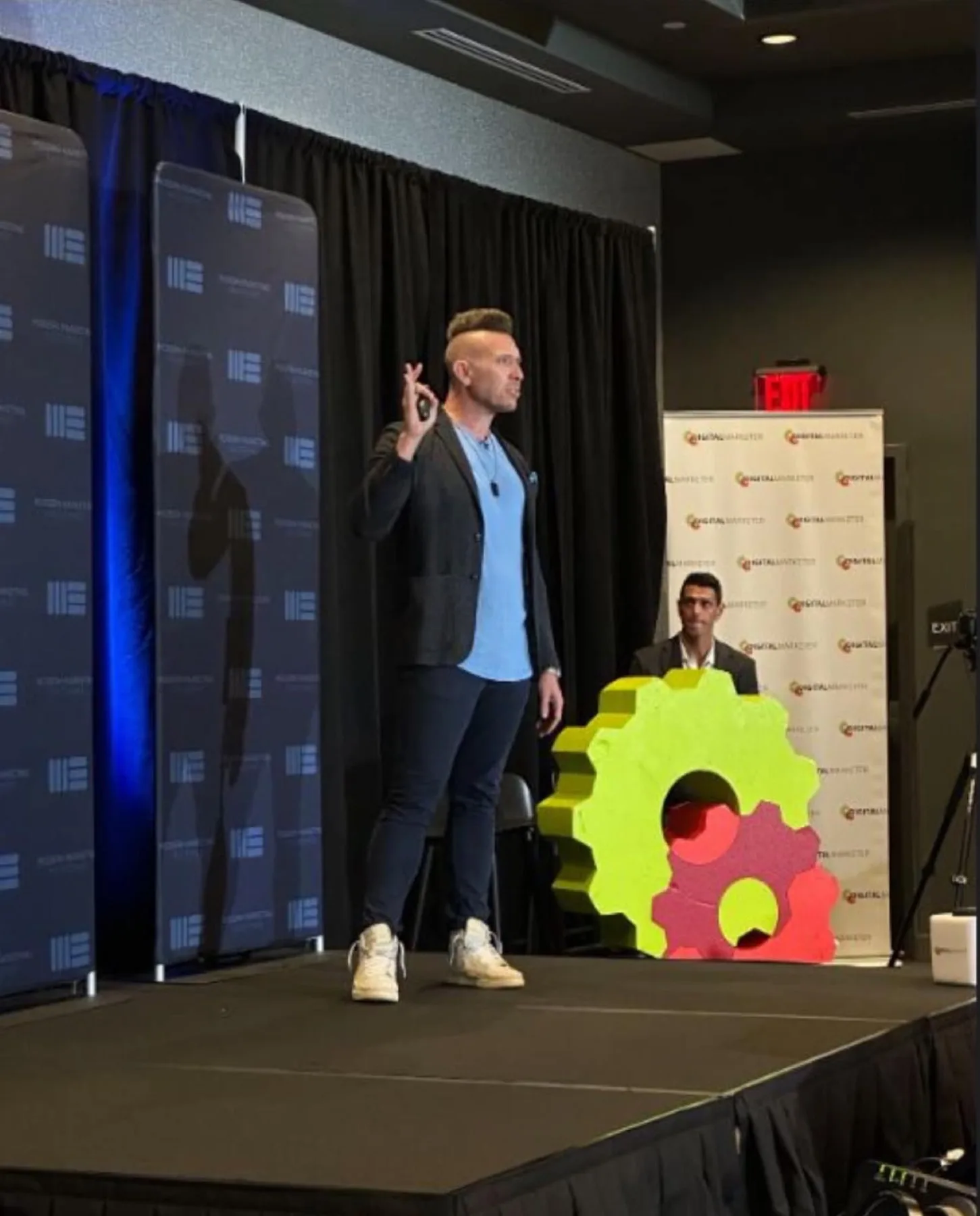 Joshua speaking at DigitalMarketer
